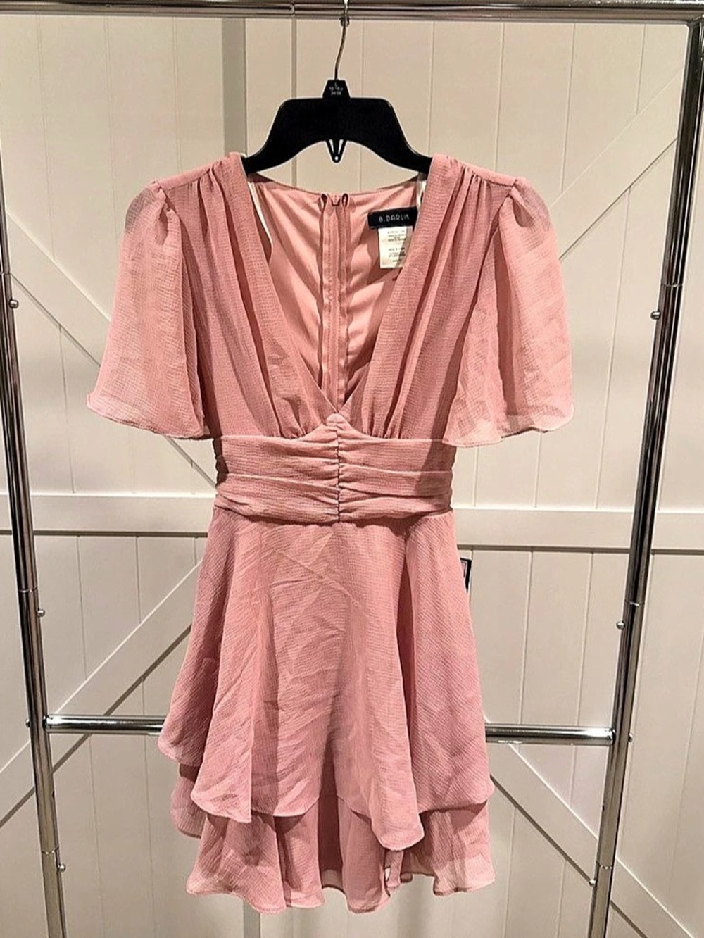 B. DARLIN Pink Mini Dress Size 1/2 NWT